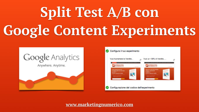 Split Test A-B con Google Analytics Experiments
